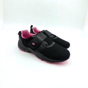 Propet Womens Stability X Strap Shoes Black/Berry Size 11 W Breathable Mesh & Ad